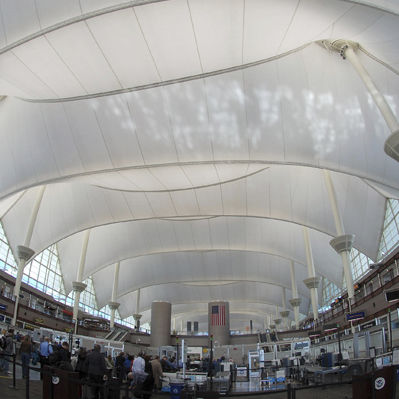 Structure tendue sur ossature métallique - ICON INTERIORS AND EXTERIORS - pour couverture / pour aéroport