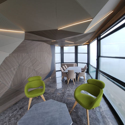 Chaise contemporaine - LIPO - Mikodam - d'intérieur / en tissu / en polyuréthane