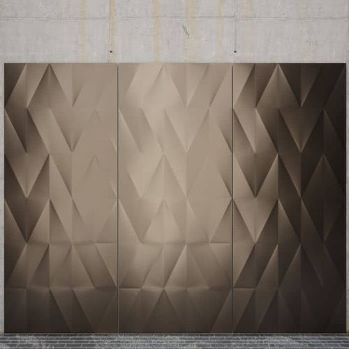 Tôle métallique décorée - UNFOLDED - Binder Parametric Metal GmbH - perforée / en aluminium / en acier
