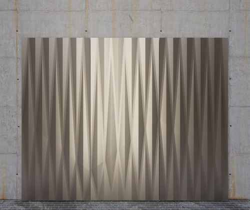Tôle métallique perforée - BT-3D 860 Zig Zag - Binder Parametric Metal GmbH - nervurée / en aluminium / en cuivre