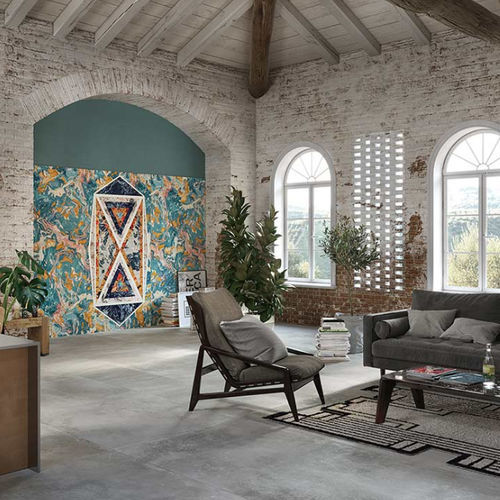 Carrelage en grès cérame - BASE AZZURRO - CEDIT - brillant / d'intérieur / de salon