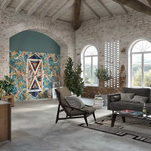 Carrelage en grès cérame - CEMENTO  - CEDIT - en céramique / mat / d'intérieur