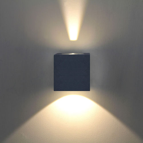 Applique murale contemporaine - JARNO - Lucande - d'extérieur / en aluminium / en cube