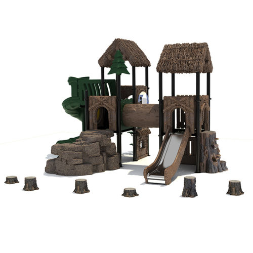 Structure de jeu pour aire de jeux - NL-03402 - Qitele Group Co .,Ltd - en plastique / en métal / en caoutchouc