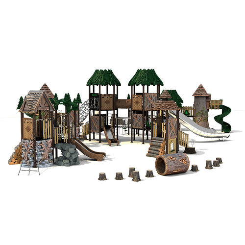 Structure de jeu pour aire de jeux - RN-01001 - Qitele Group Co .,Ltd - en matière plastique / en métal / modulaire