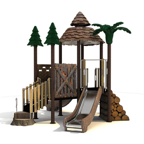 Structure de jeu pour aire de jeux - RN-02201 - Qitele Group Co .,Ltd - pour collectivité / en plastique / en métal