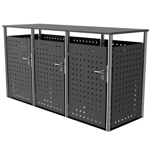 Cache-conteneur résidentiel - 750V1-3-VAR-SR - Briefkasten Manufaktur Lippe GmbH - professionnel / en acier inoxydable / en acier inoxydable laqué