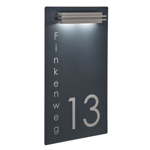 Applique murale contemporaine - 423A-R-HSNSS-BL - Briefkasten Manufaktur Lippe GmbH - outdoor / en acier inoxydable / en acier à revêtement par poudre