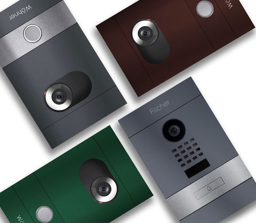 Système de visiophone en métal - DIVISION - Briefkasten Manufaktur Lippe GmbH - noir / gris / résidentiel