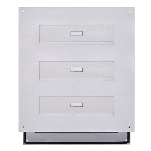 Boîte aux lettres murale - DESIGNER : 515DW-2-V-GI106 - Briefkasten Manufaktur Lippe GmbH - encastrée / individuelle / avec interphone intégré