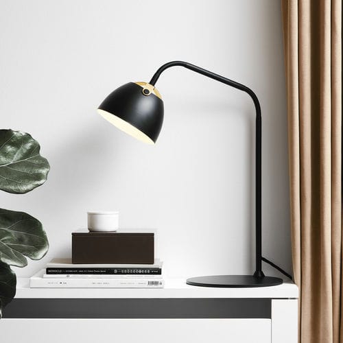 Lampe de table - OSLO - Halo Design - en métal / en chêne / design scandinave