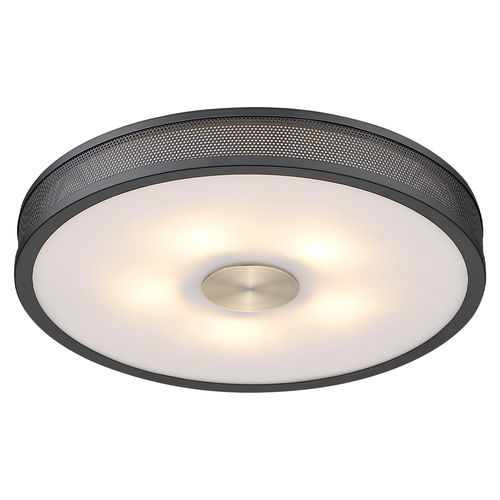 Plafonnier contemporain - FRAME - Halo Design - rond / en laiton / à LED
