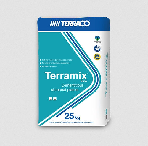 Mortier-colle de ragréage - TERRAMIX FINE  - Terraco LLC. Ltd - de réparation / de finition / pour béton