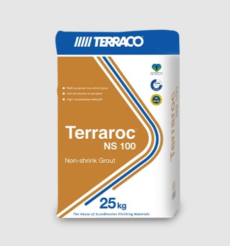 Mortier de scellement - TERRAROC NS 100      - Terraco LLC. Ltd - de masticage / antiretrait / pour béton