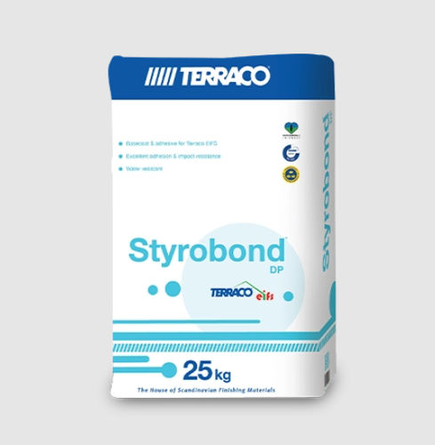 Mortier-colle de protection - STYROBOND DP   - Terraco LLC. Ltd - imperméable / pour isolation thermique par l'extérieur ITE / acrylique