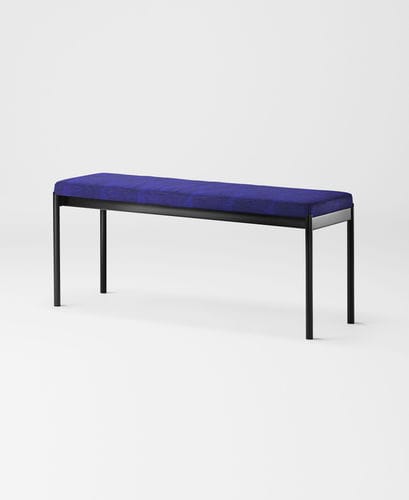 Banc contemporain - MIES - MILLION - en acier / en tissu / en cuir