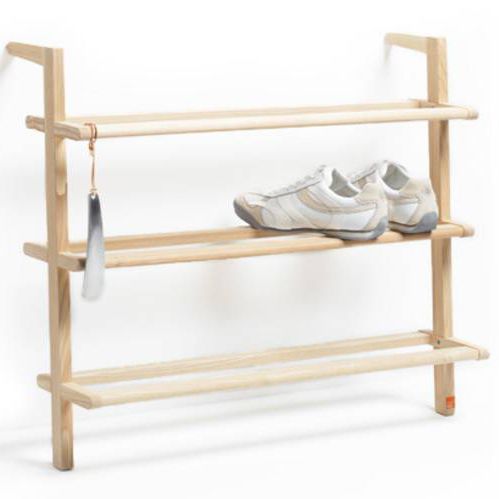 Étagère à chaussures contemporaine - GASTON - SIDE BY SIDE - pour mur / en frêne / résidentielle