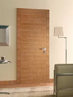 Porte d'intérieur - VENEERED - James Solomon Ltd - en chêne / battante / pleine