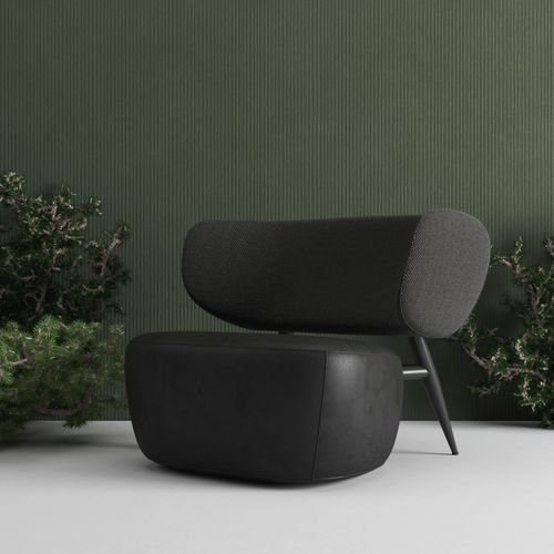 Fauteuil contemporain - ELEPHANT M2 - Sergey Makhno Product - en tissu / en contreplaqué / blanc