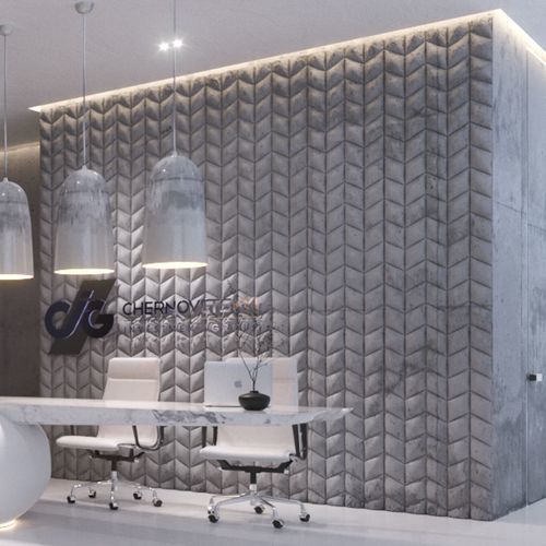 Revêtement mural pour intérieur - WHEAT - Sergey Makhno Product - en céramique / 3D / aspect pierre