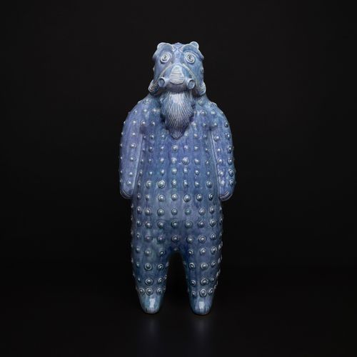 Sculpture en céramique - DIDO ZDOROVAN - Sergey Makhno Product - au sol / bleue / animal