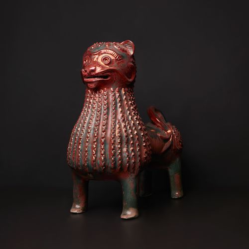 Sculpture en céramique - DIDO HAIDA - Sergey Makhno Product - au sol / rouge / animal