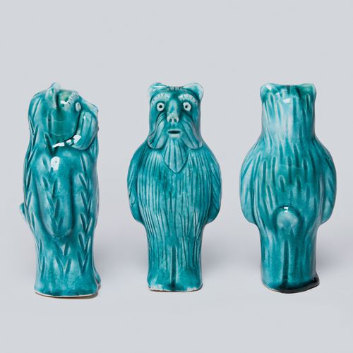 Sculpture en céramique - DIDO KUTS - Sergey Makhno Product - au sol / bleue / marron