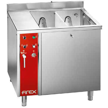 Évier lave-légumes - DREENER LINE - firex srl - 2 bacs / sans égouttoir / en inox