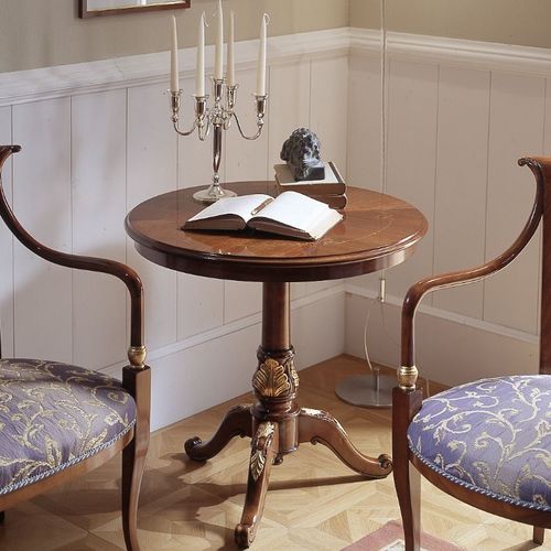 Guéridon de style - M 503 - MOLETTA MOBILI - en bois / avec piètement en bois / rond