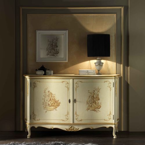 Buffet de style - P101D - MOLETTA MOBILI - en bois laqué / sur mesure / à portes battantes