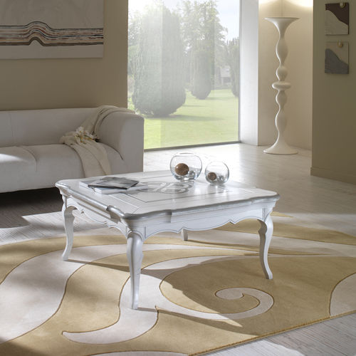 Table basse classique - F 502 - MOLETTA MOBILI - en bois laqué / en frêne / avec piètement en bois