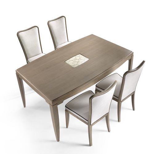 Table à manger classique - ST 312 - MOLETTA MOBILI - en bois / avec piètement en bois / rectangulaire