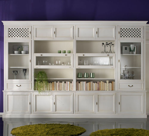 Bibliothèque modulable - R 08 - MOLETTA MOBILI - classique / en bois laqué / sur mesure