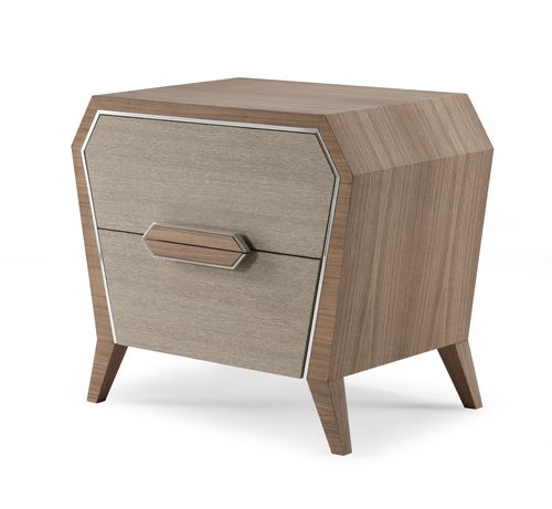Table de chevet classique - AN 741 C - MOLETTA MOBILI - en noyer / en bois de rose / avec piètement en bois