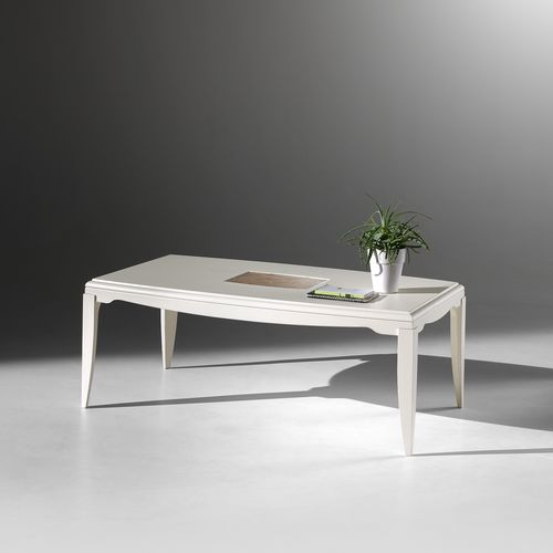 Table basse classique - ST 512 - MOLETTA MOBILI - en bois laqué / avec piètement en bois / rectangulaire