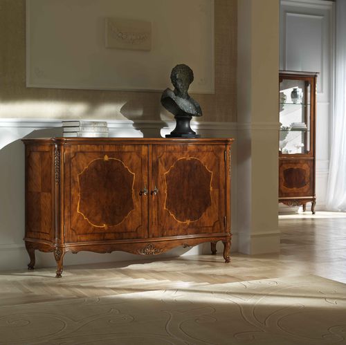 Buffet de style - P 101 - MOLETTA MOBILI - en noyer / avec tiroirs / à portes battantes