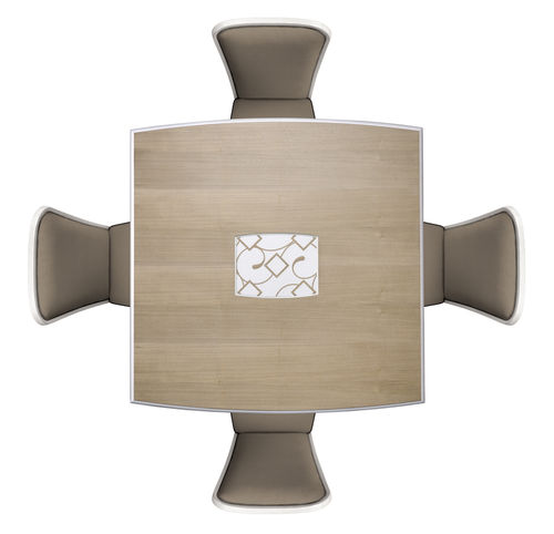 Table à manger contemporaine - ST 301 - MOLETTA MOBILI - en frêne / avec piètement en bois / carrée