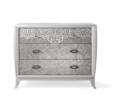 Commode contemporaine - AN 722 - MOLETTA MOBILI - en placage de bois / rectangulaire / 3 tiroirs