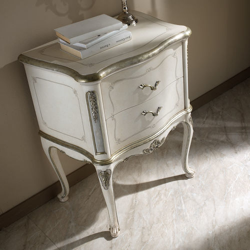 Table de chevet de style - P 701 - MOLETTA MOBILI - en noyer / avec tiroir / sur mesure