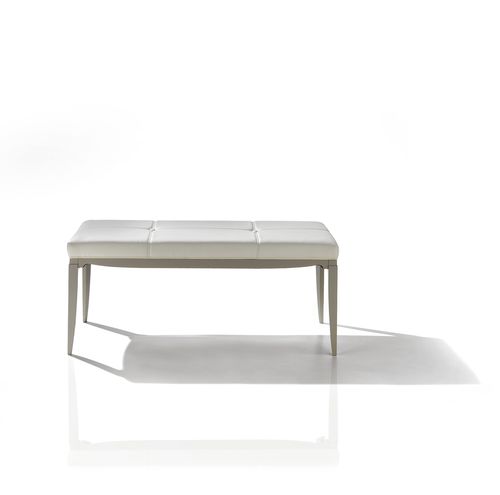 Bout de lit contemporain - ST 602 - MOLETTA MOBILI - en cuir / en frêne / résidentiel