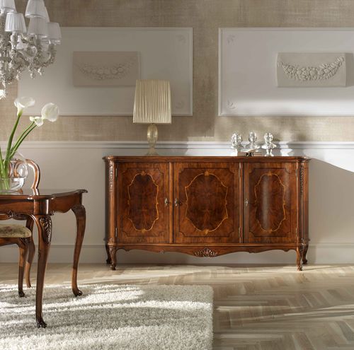 Buffet classique - P 102 - MOLETTA MOBILI - en noyer / avec tiroirs / à portes battantes