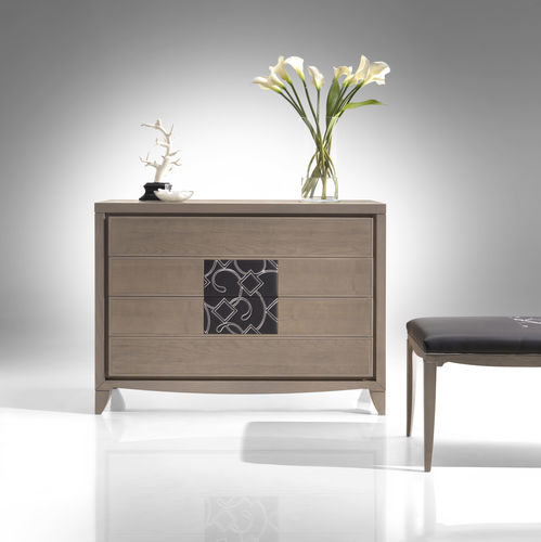 Commode contemporaine - ST 732 - MOLETTA MOBILI - en cuir / en frêne / artisanale