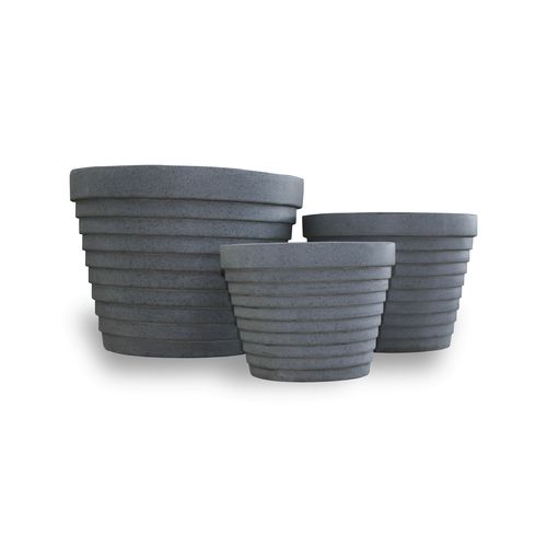 Jardinière en béton - TRZ317 - PLT Garden Co LTD - en fibre de verre / ronde / modulable