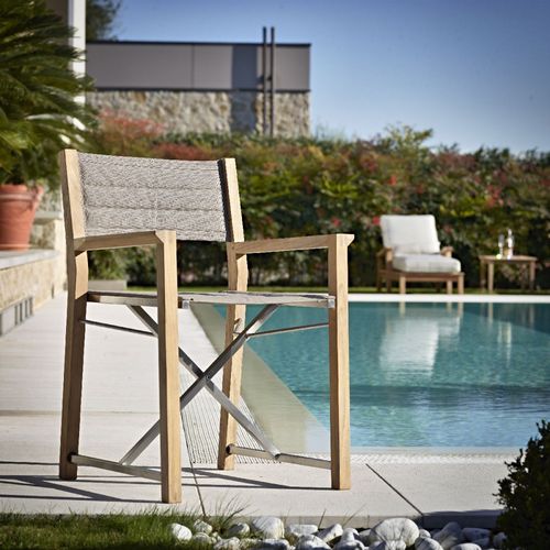 Chaise contemporaine - Nautilus - Arco arredi
Arco arredi - d'extérieur / en tissu / avec piètement en teck