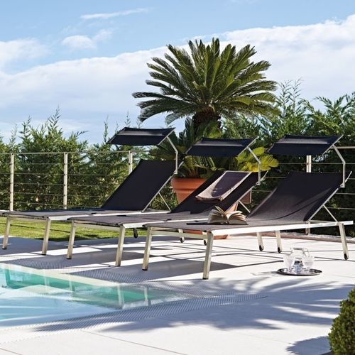 Bain de soleil contemporain - QUADRO - Arco arredi
Arco arredi - en tissu / en acier inoxydable / à roulettes