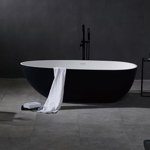 Baignoire ovale - YL6057 - FOSHAN ARTLAND SANITARY WARE CO.LTd. - à poser / en fonte minérale / en Corian®