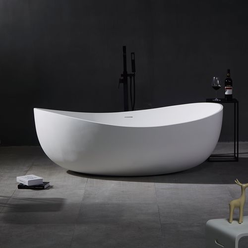 Baignoire ovale - YL6102 - FOSHAN ARTLAND SANITARY WARE CO.LTd. - à poser / en fonte minérale / en Solid Surface