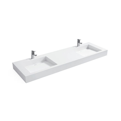 Plan vasque double - YL1111 - FOSHAN ARTLAND SANITARY WARE CO.LTd. - en fonte minérale / en Solid Surface