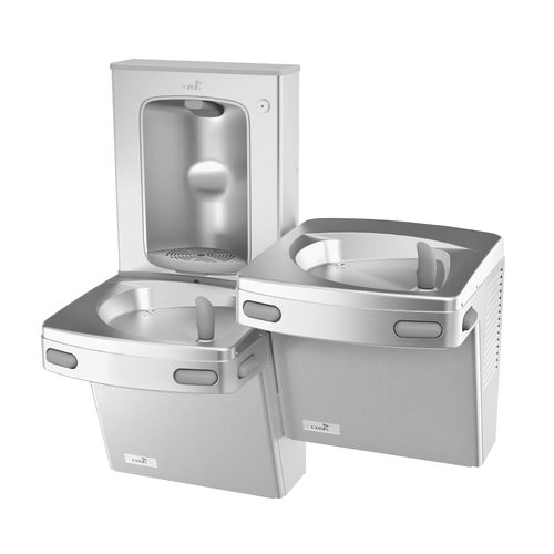Fontaine à eau encastrable - PSBFSL 507322 - OASIS - intégrée / pour établissement public / en acier