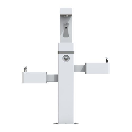 Fontaine à eau d'extérieur - DUAL +2 - OASIS - en plastique / en acier inoxydable / pour espace public